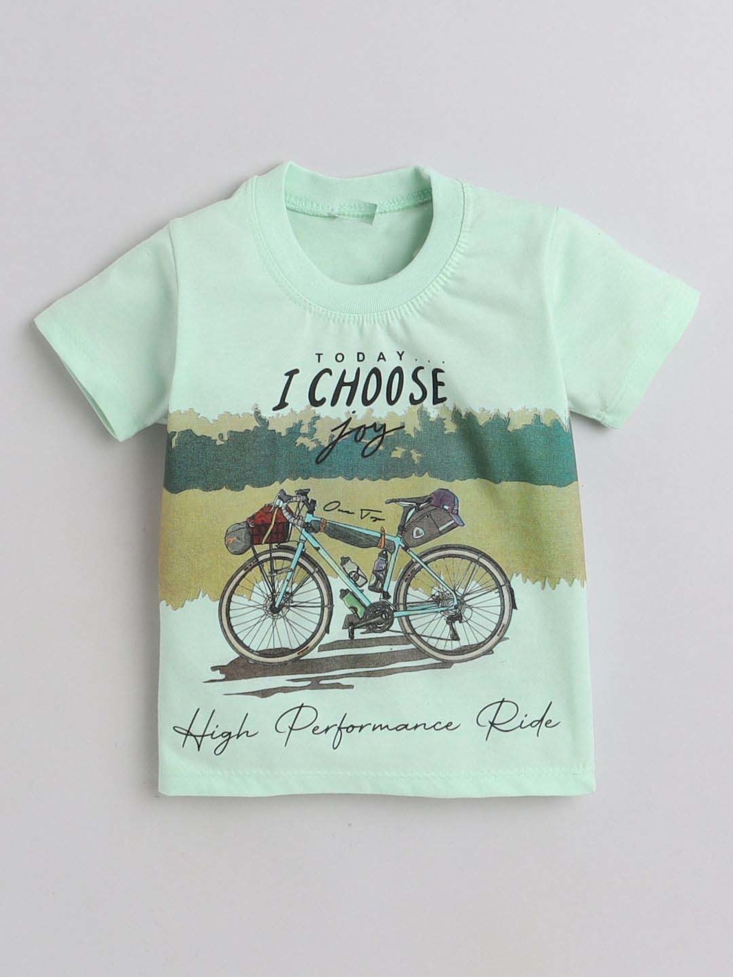 Fourfolds Unisex Green Printed Clothing Set