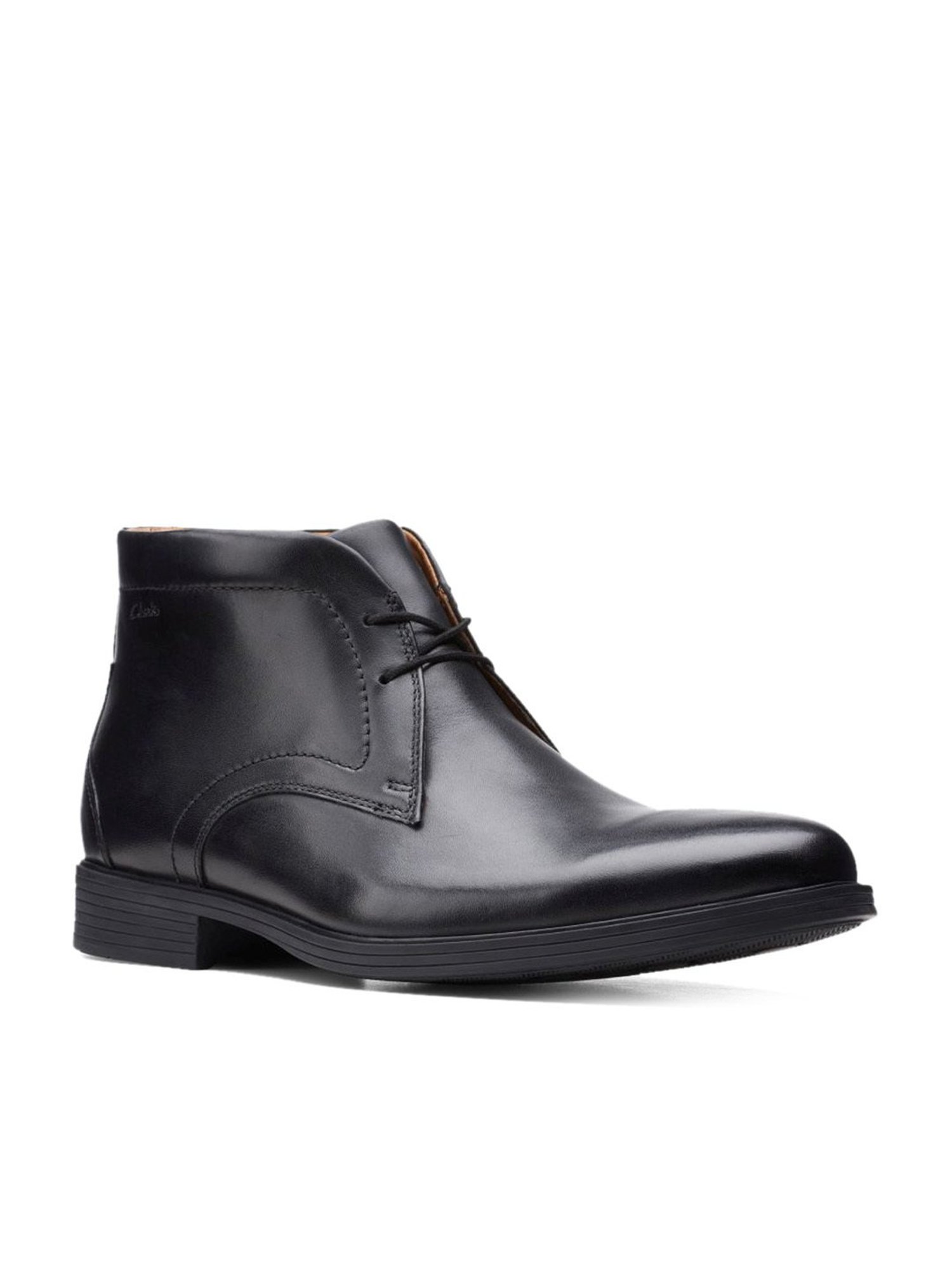 Clarks Men's Whiddon Black Chukka Boots