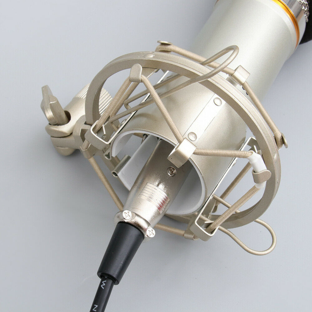 gold--BM800 Professional Suspension Microphone Kit Studio Live Stream Broadcasting Recording Condenser Microphone Set