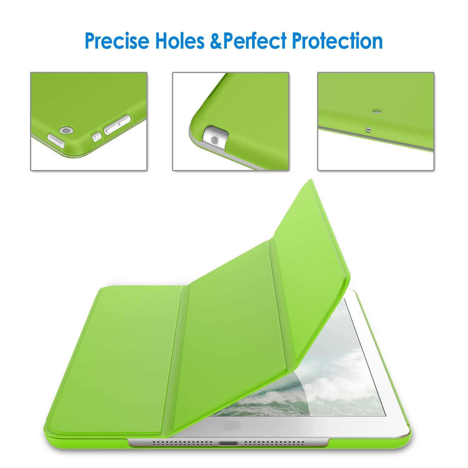JETech Case for Apple iPad Mini 1 2 3 (NOT for iPad Mini 4), Smart Cover with Auto Sleep/Wake (Green)