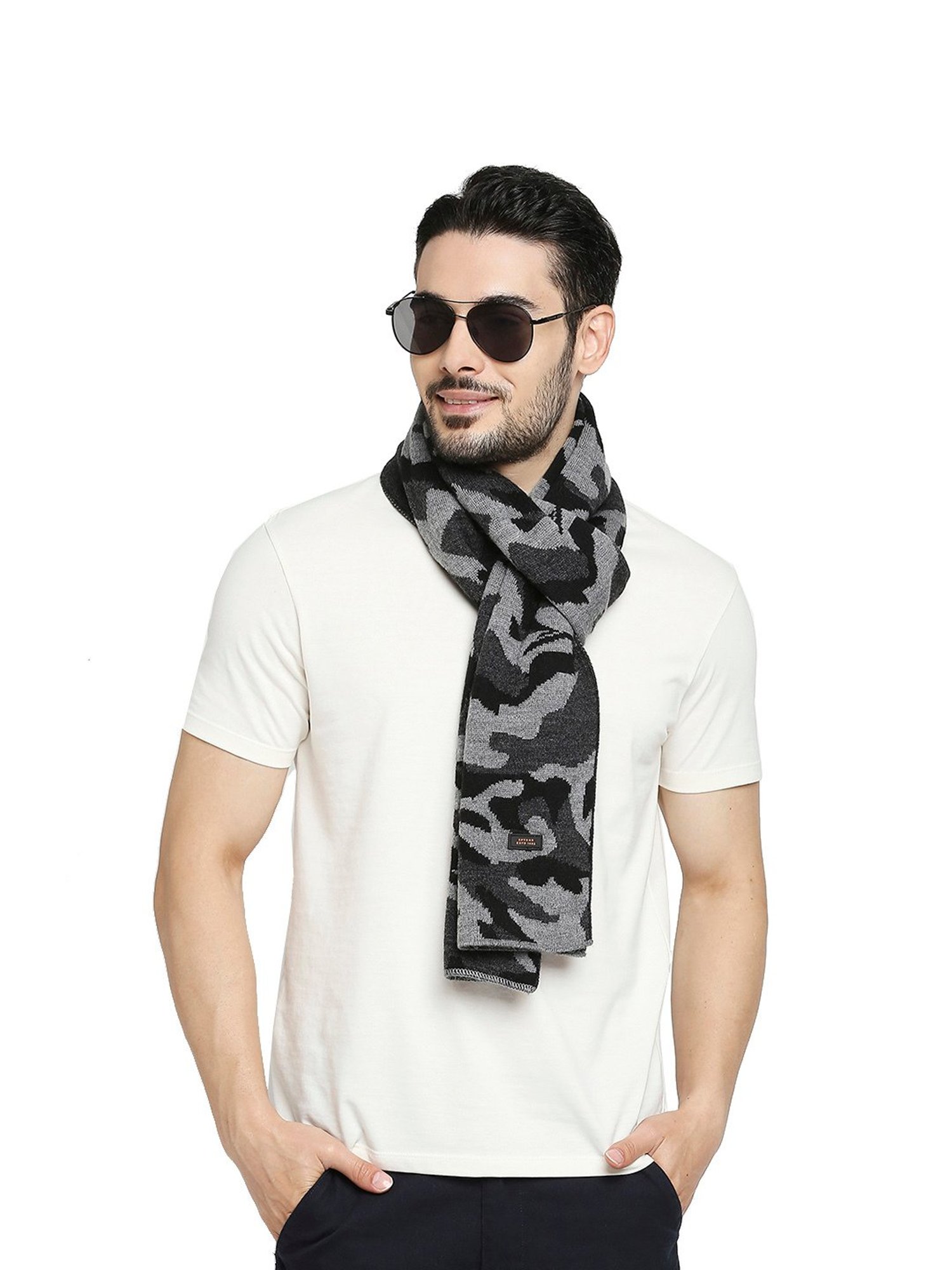 Gant Green Wool Solid Muffler