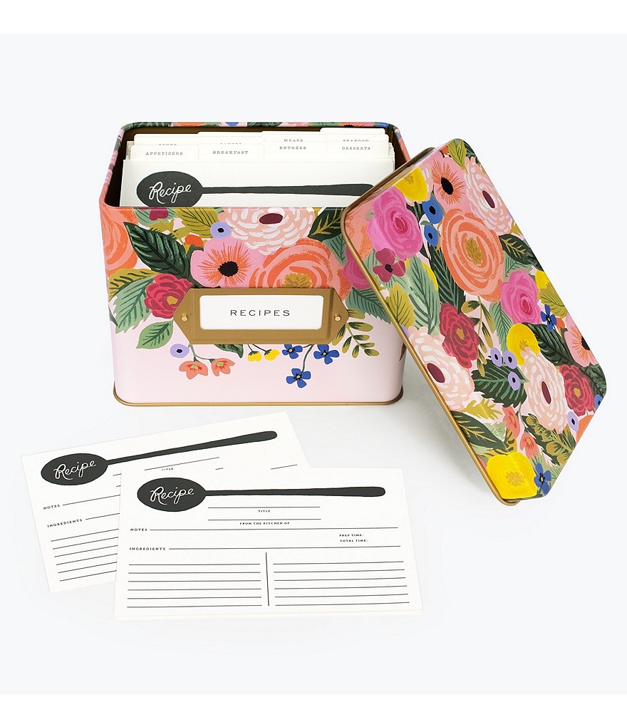 Rifle Paper Co. Tin Recipe Box