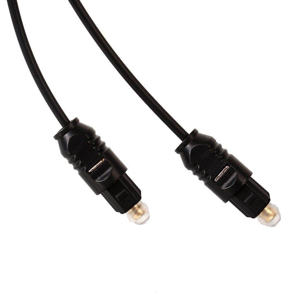 Digital Optical Audio Cable Toslink Cable -Fiber Optic Male to Male Cord for Home Theater, Sound Bar, TV, PS4, Xbox, Playstation & More - 5ft
