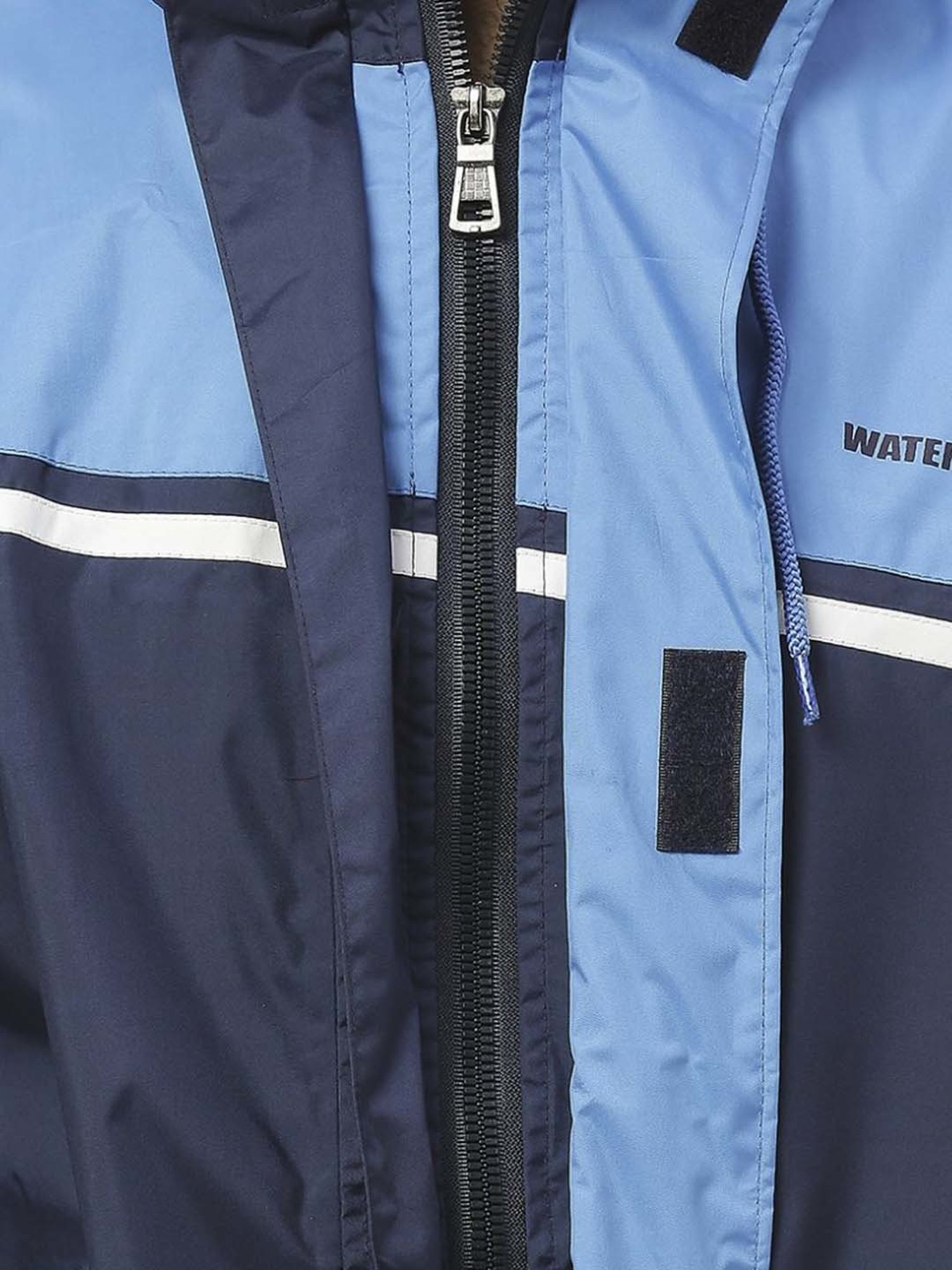 Zeel Navy Colour-Block Rainwear Jacket