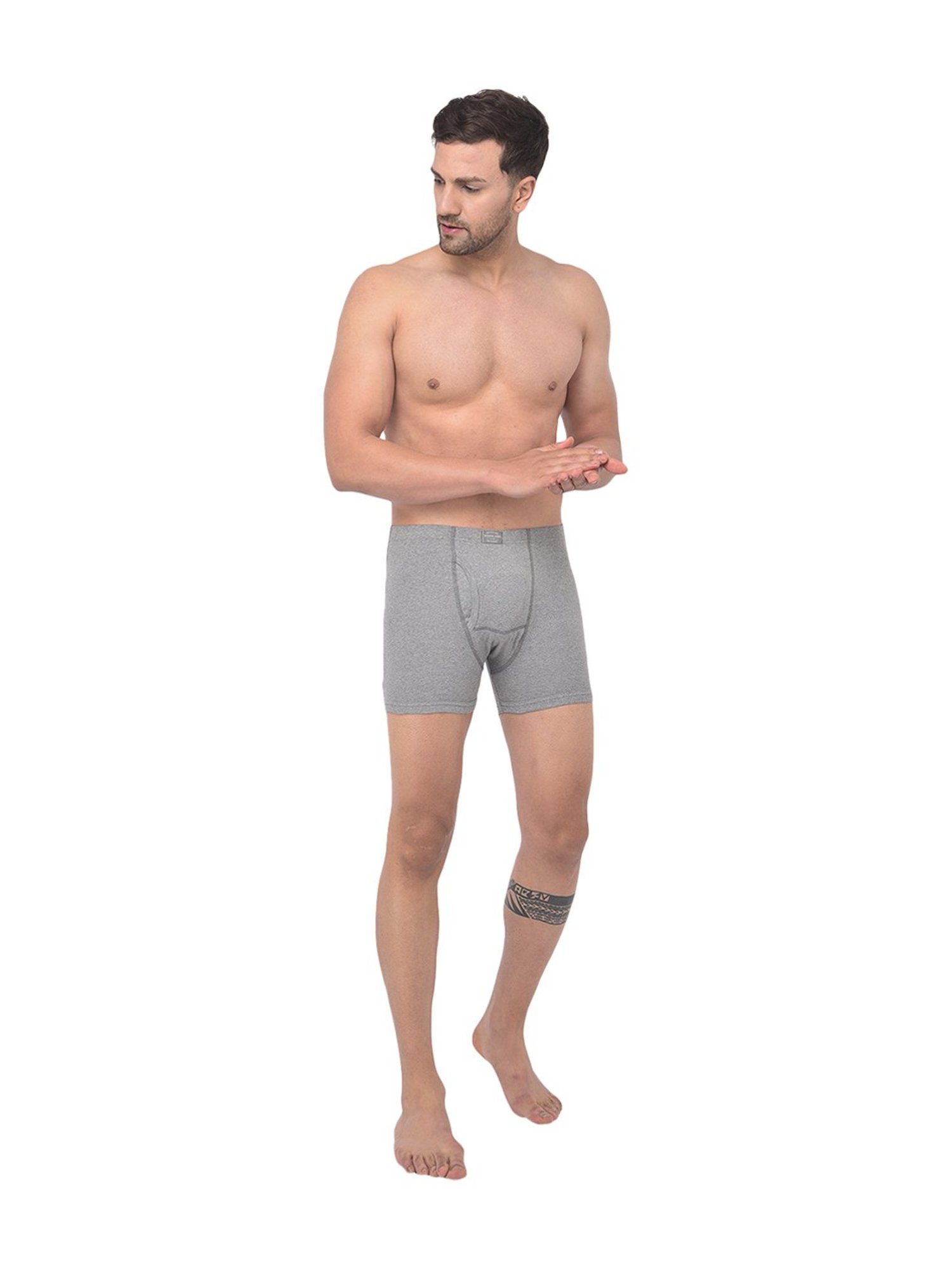 Woodland Light Grey Cotton Trunks