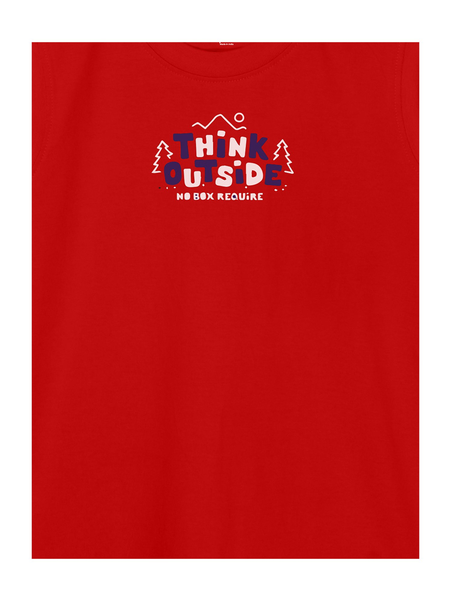 Kiddopanti Kids Red Printed T-Shirt