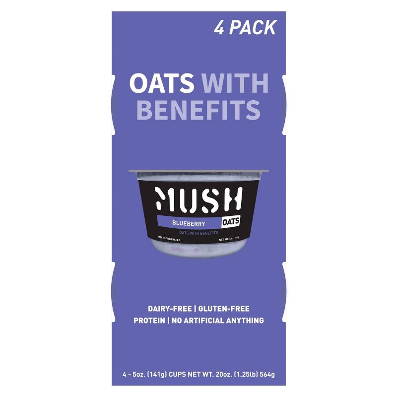 MUSH Blueberry Ready-to-Eat Oats - 20oz/4ct