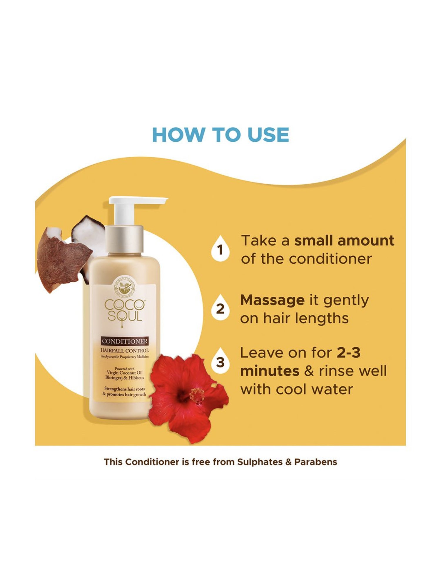 Coco Soul Hair Fall Control Conditioner with Ayurvedic Medicine - 200 ml