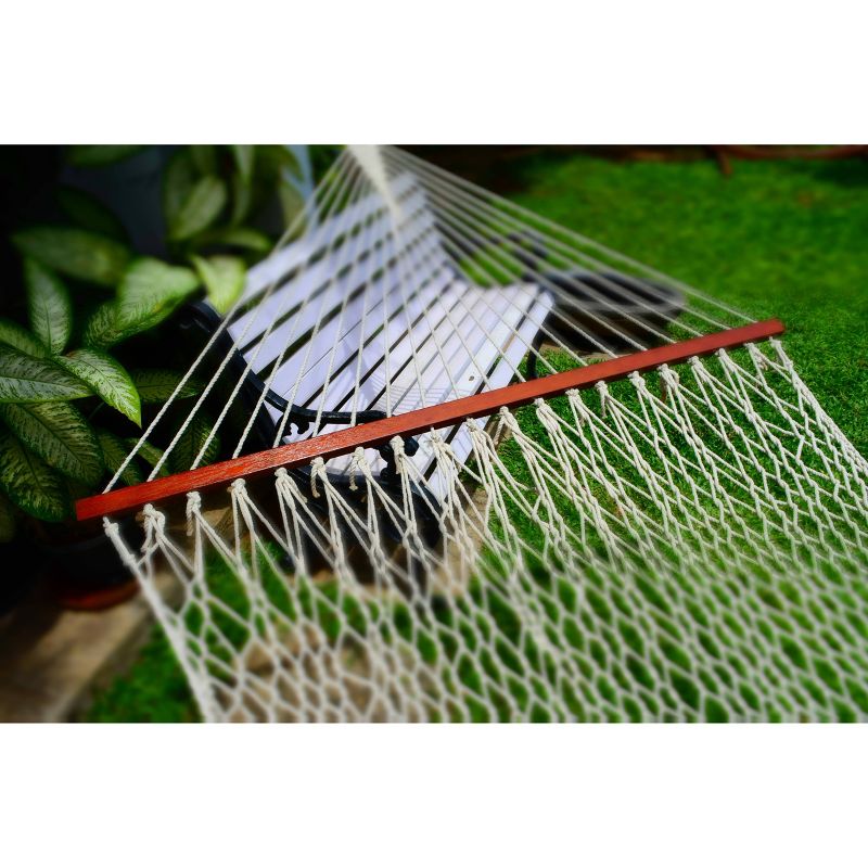 Close Weave Double Size Cotton Rope Hammock - Sol Living