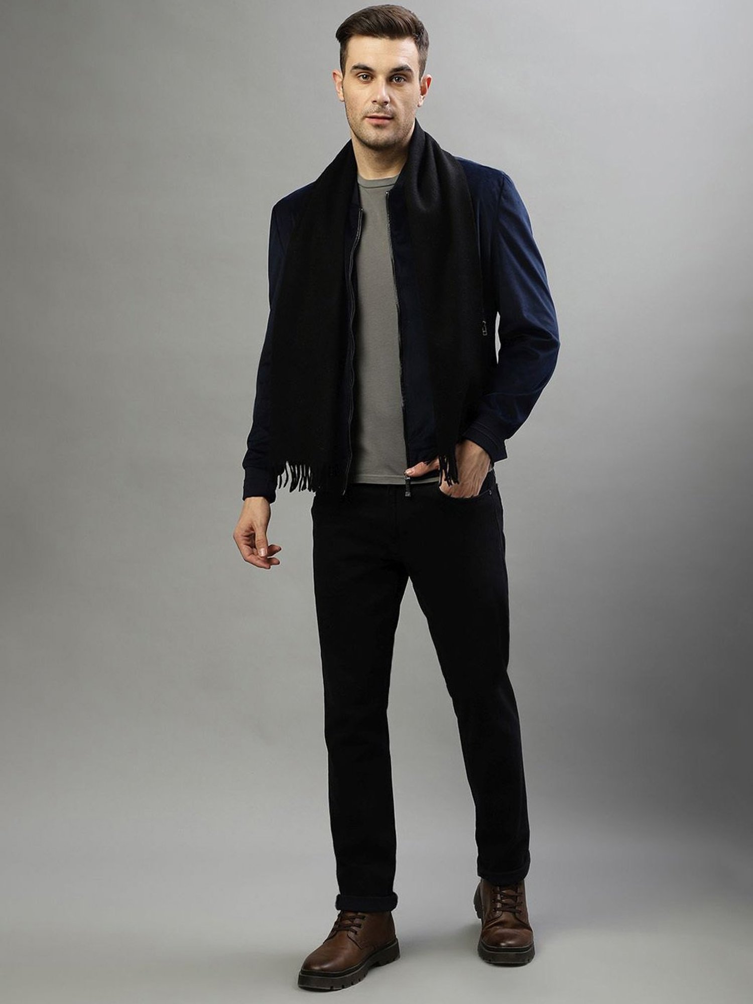 Gant Green Wool Solid Muffler