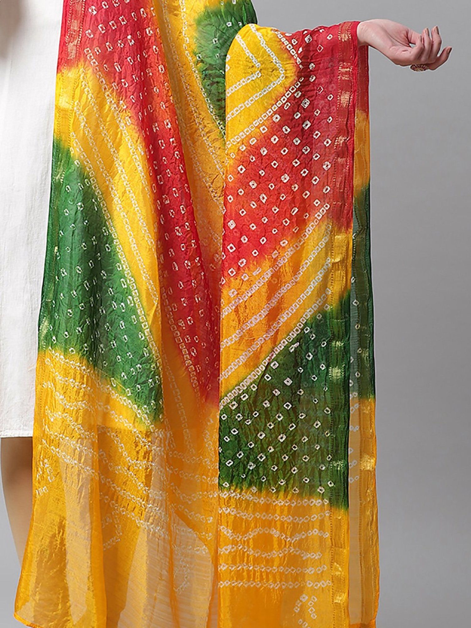 Stylum Multicolor Block Print Dupatta