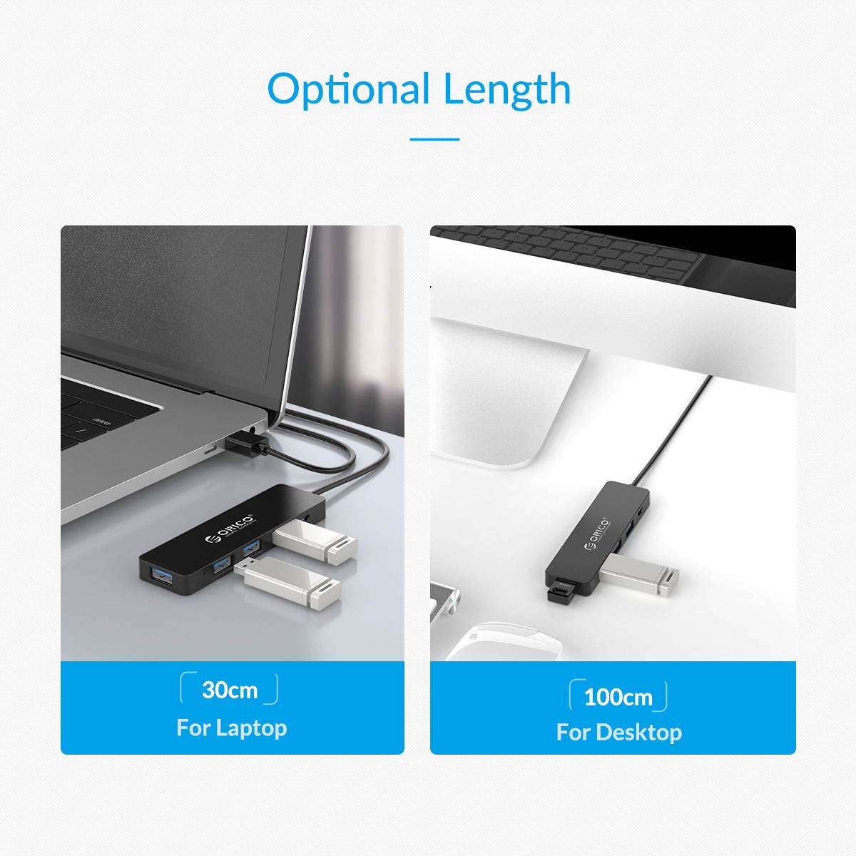 USB HUB, ORICO 4 Port Portable USB2.0 HUB  High Speed USB Splitter Portable OTG Adapter For Computer Laptop Tablet Accessories