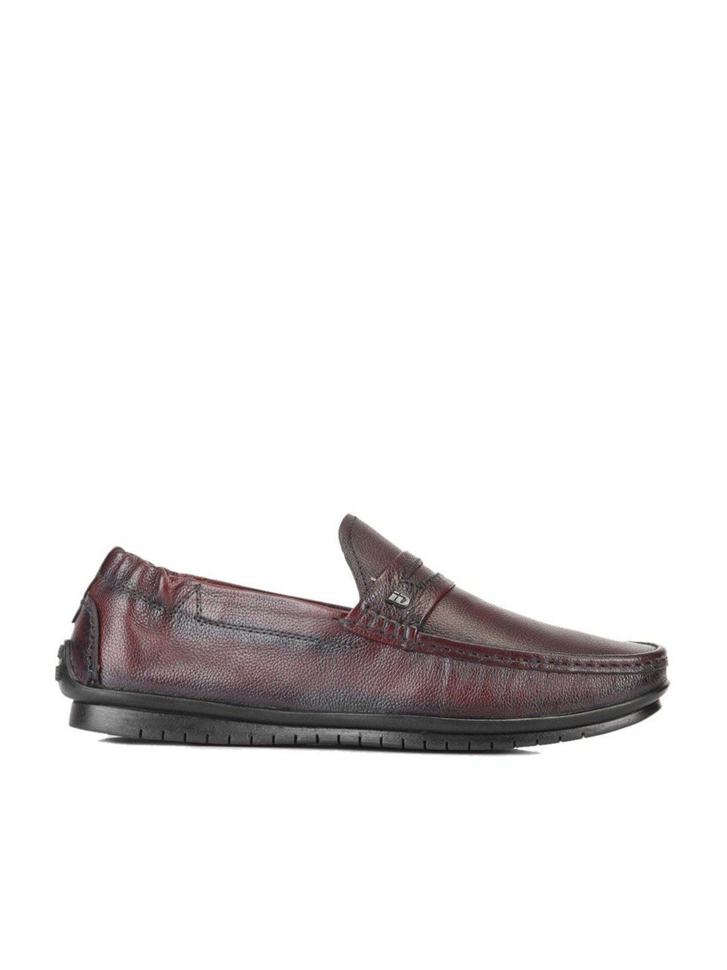 ID Men's Wine Casual Loafers