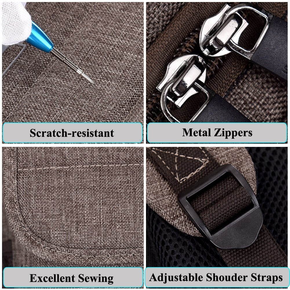 SOCKO Laptop Backpack , Multifunctional Unisex Luggage & Travel Bags Knapsack,rucksack Backpack Hiking Bags Students School Shoulder Backpacks Fits Up to 17.3 Inch Laptop Macbook Computer,Red