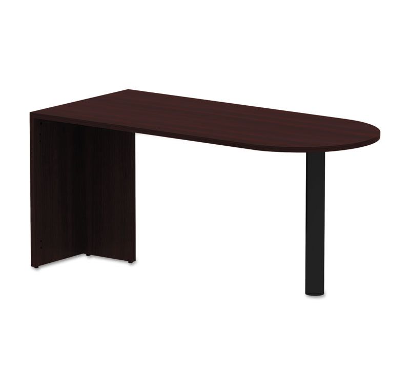 Alera Valencia Series D-Top Desk 65w x 29.53d x 29.53h Mahogany VA276630MY