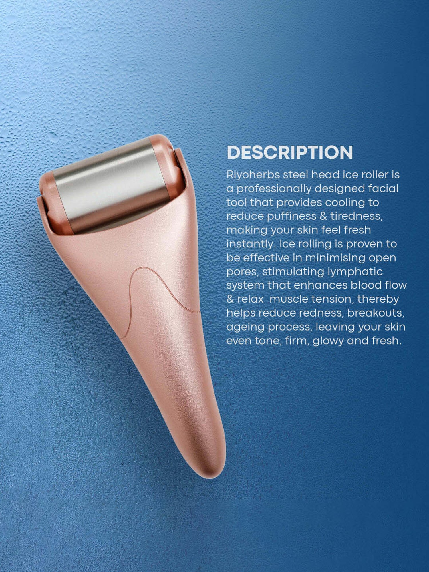 House of Beauty Pink Ice Roller - 187 gm