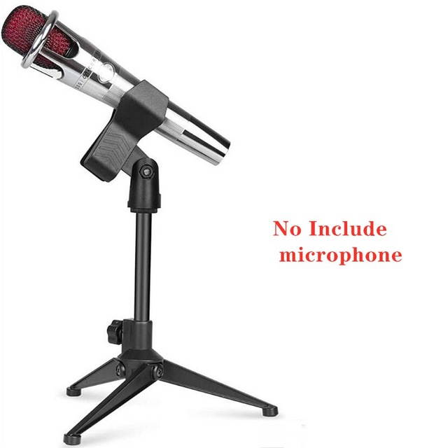 Depusheng Microphone Stand Desktop Tripod Stand Wired Wireless Microphone Stand Desktop Microphone Stand