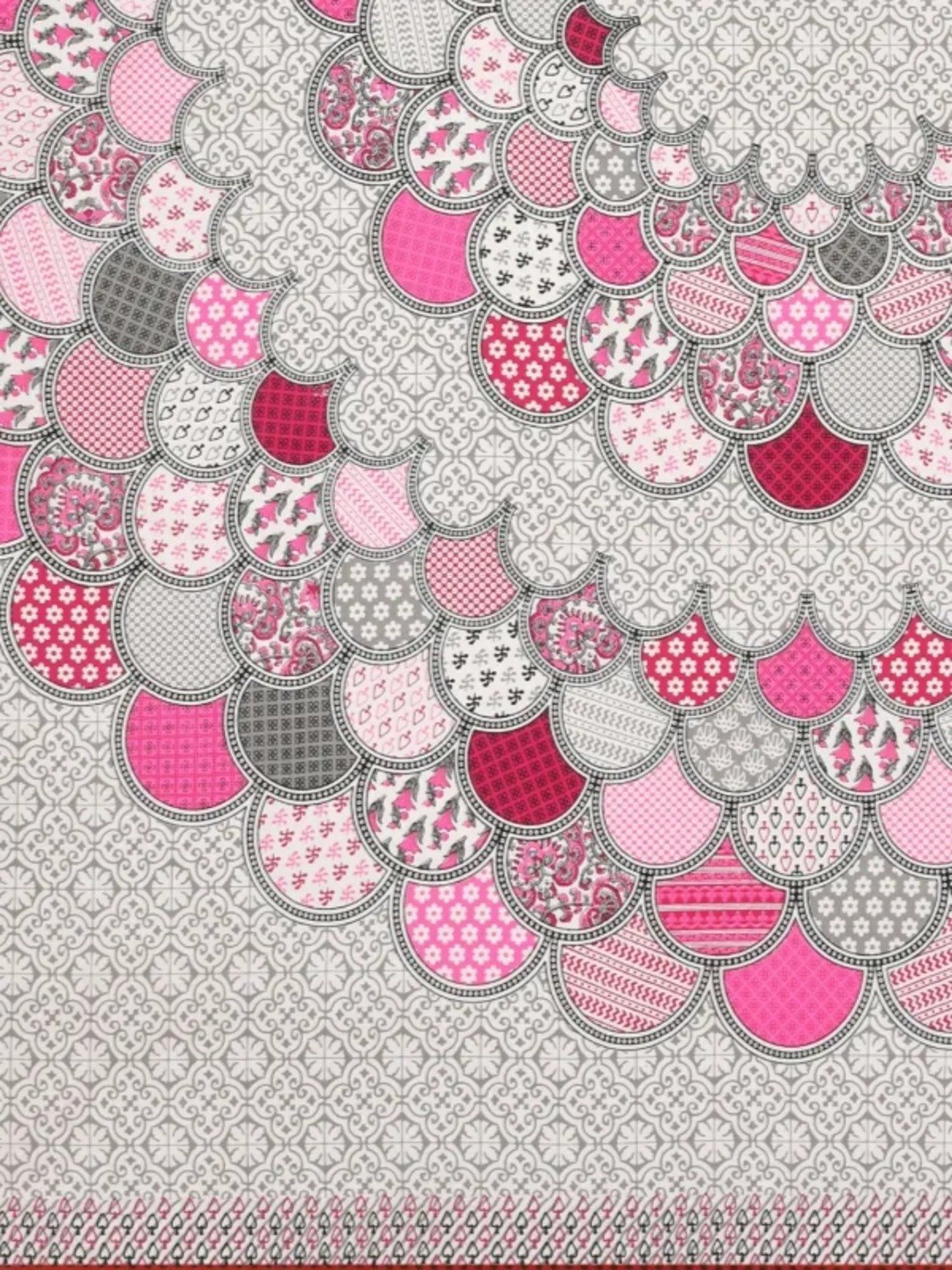 Living Roots Printed Pink 240 TC Cotton Bedsheet with 2 Pillow Covers