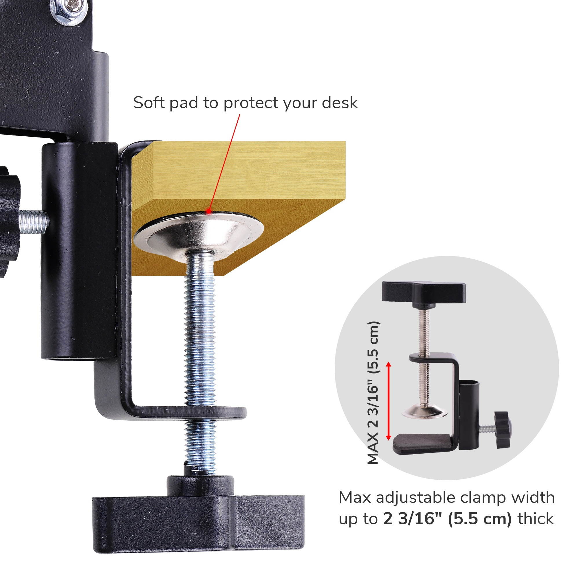 4x Mic Microphone Suspension Boom Scissor Arm Stand Holder Adjustable Studio Broadcast DJ NB-35