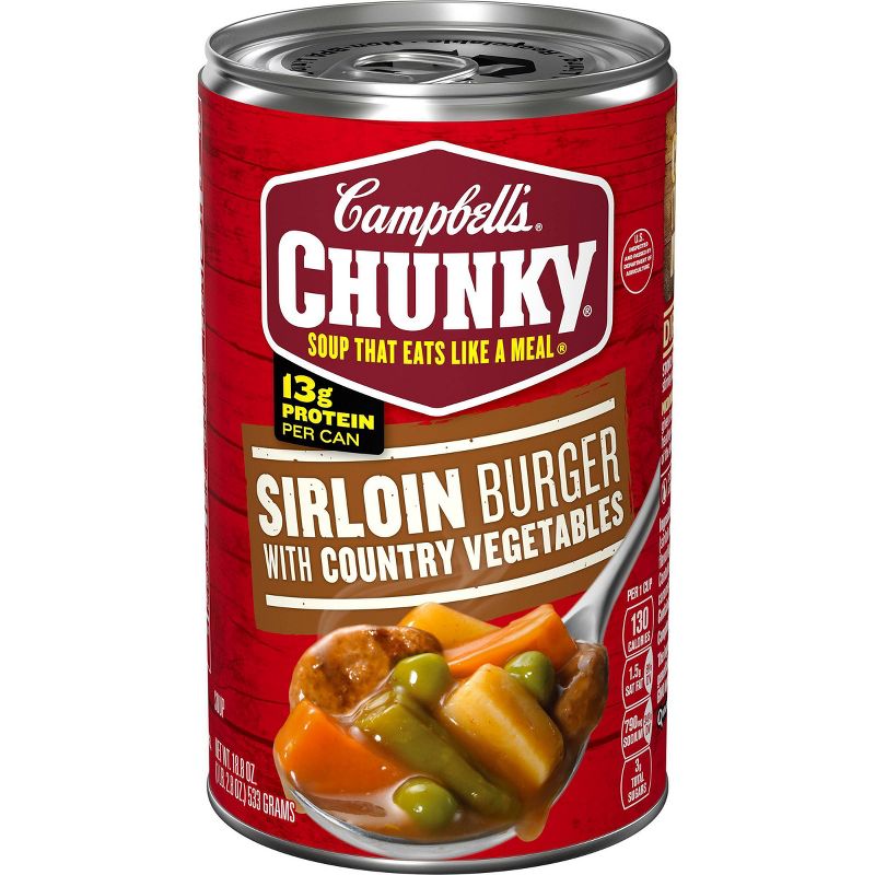 Campbell's Chunky Sirloin Burger with Country Vegetables Soup 18.8oz