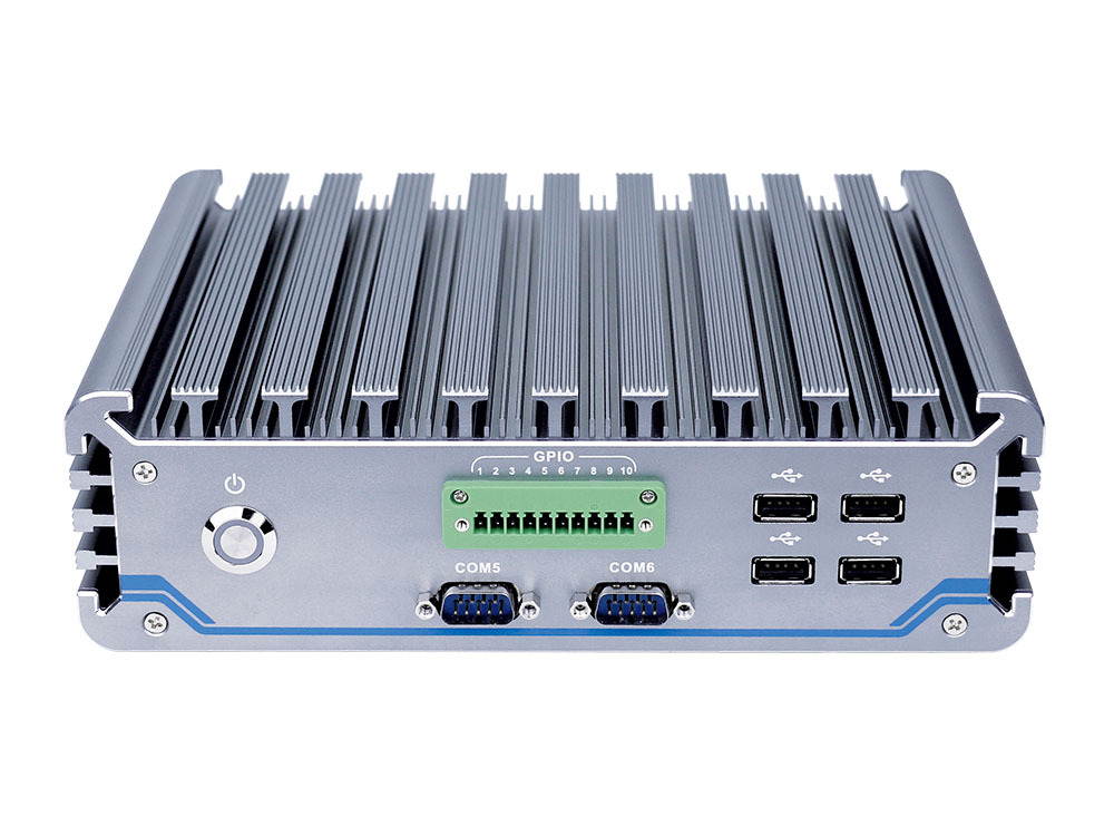 Fanless mini pc industrial computer Intel Core i5 6200U processor RS422 485 mini linux embedded pc for industrial 8GB Ram 128GB SSD
