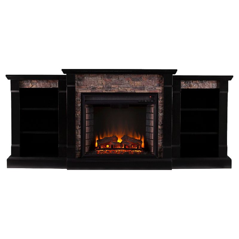 Southern Enterprises Gilman Electric Fireplace with Bookcases