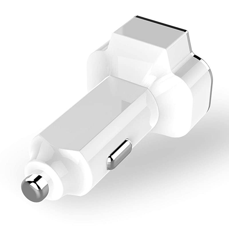 4 Port Car Charger Adapter 12V Fast Car Charger USB Adapter Power Station 52A26W Output White