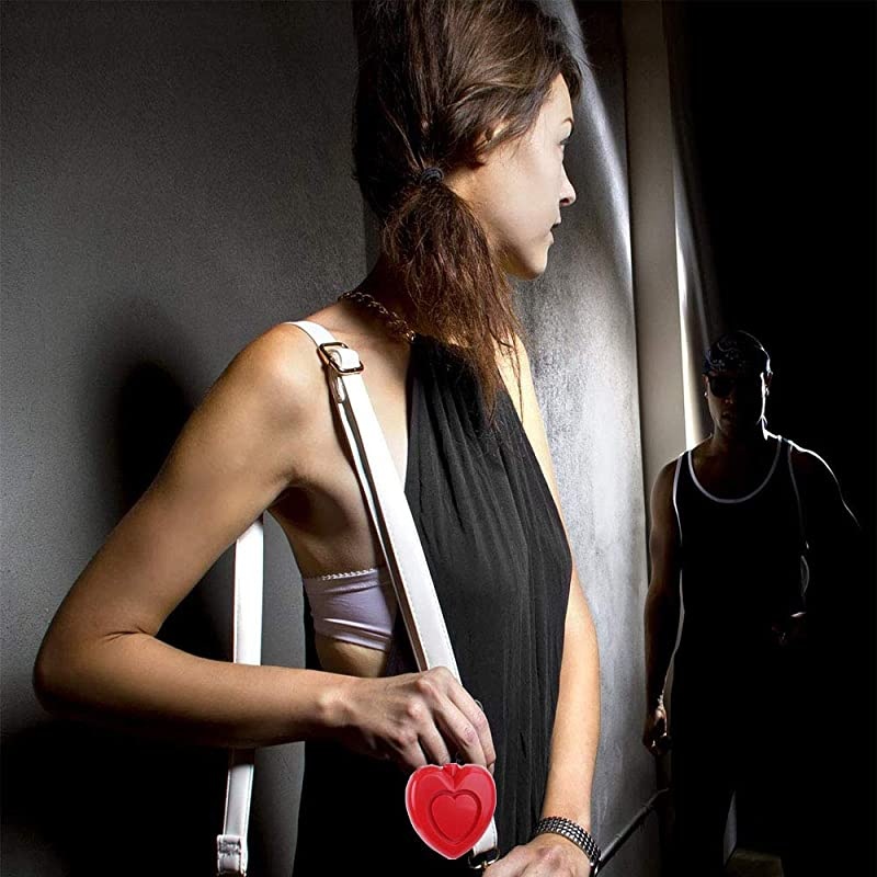 Safesound Personal Alarm Keychain125db Alarm Siren for Women Keychain with LED Light Emergence Life Saver for Women Children ElderlyRed