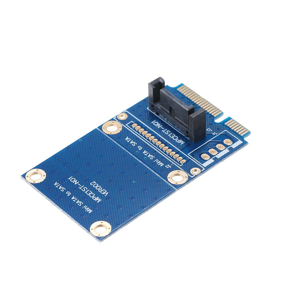 mSATA to SATA Converter Mini SATA to 7Pin SATA Adapter HDD PCIe SSD Hard Drive