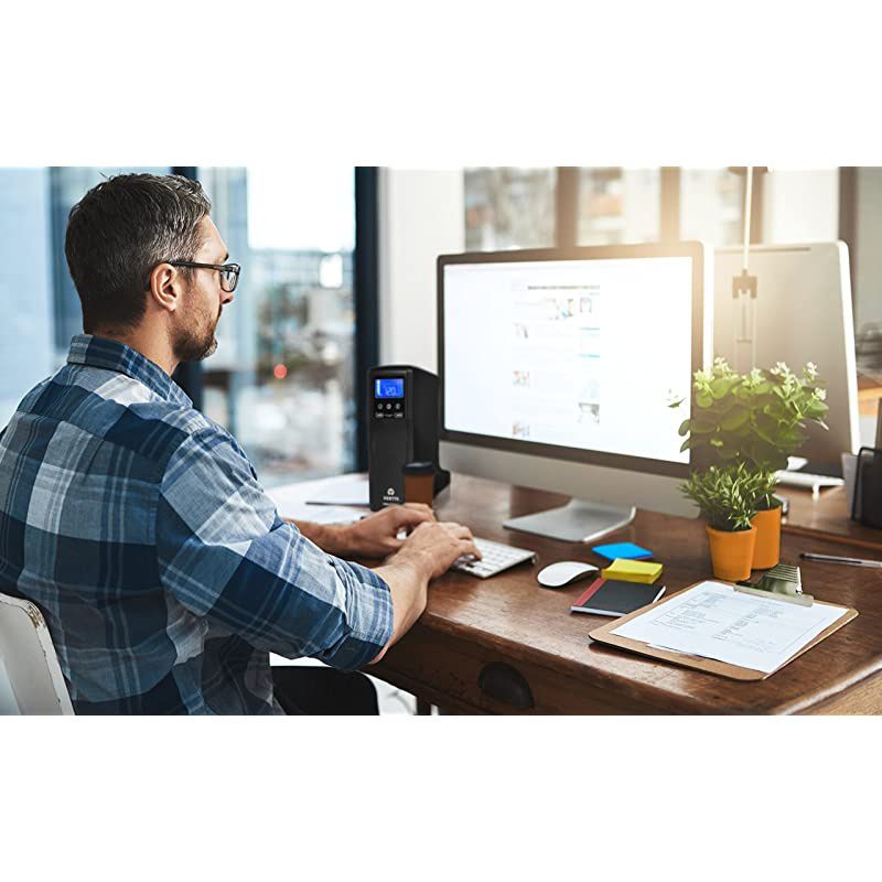 Vertiv  PSA5 1000VA 600W lineInteractive UPS with AVR Technology and Battery Backup 10 outlets and ThreeYear Full Unit Replacement Warranty PSA51000MT120 1000VA600W