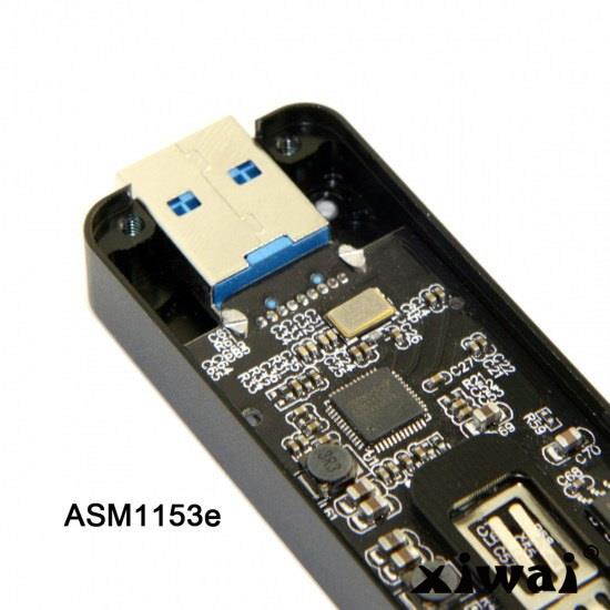 Xiwai Retractable 42mm NGFF M2 B-key or B/M-key SSD to USB 3.0 External PCBA Conveter Adapter Card Flash Disk Type Black