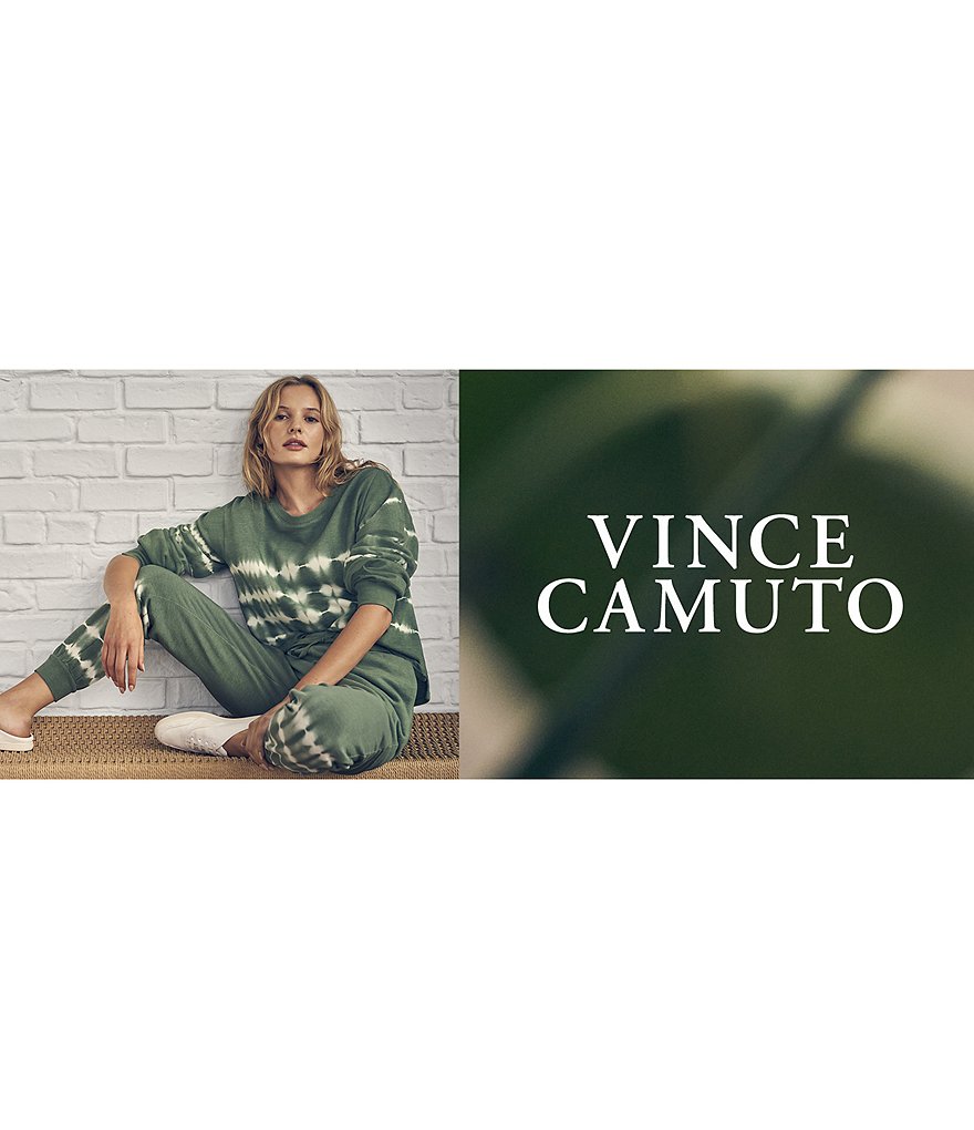 Vince Camuto Long Sleeve Striped Tie Dye Knit Pullover