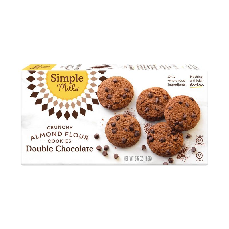Simple Mills Crunchy Double Chocolate Cookies - 5.5oz