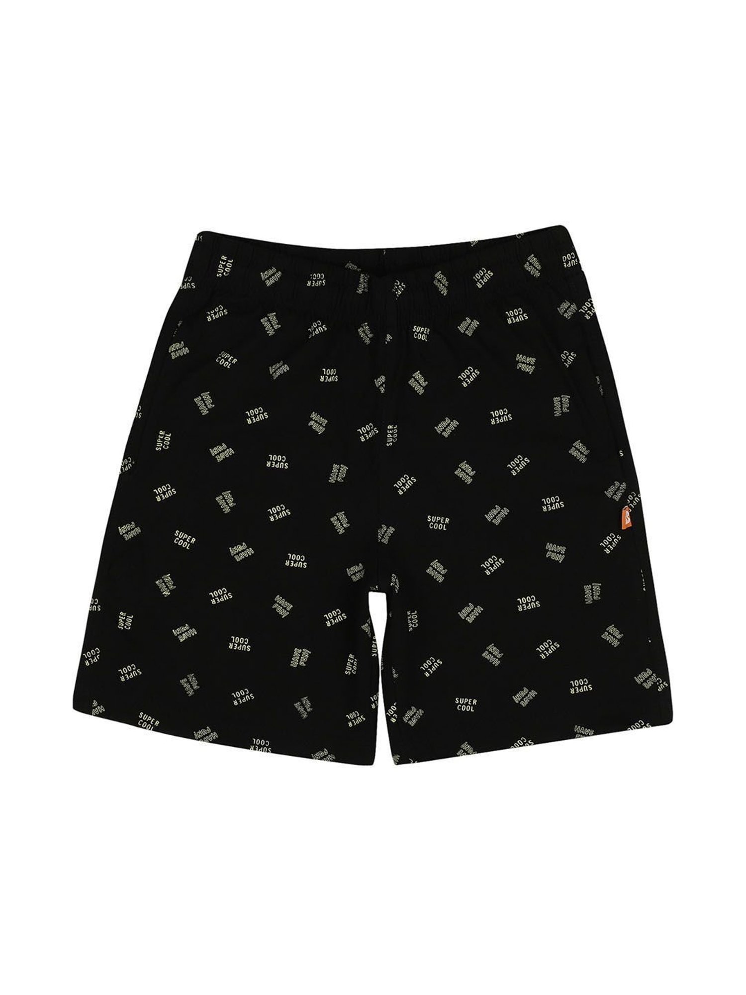 Proteens Kids Black Printed Shorts