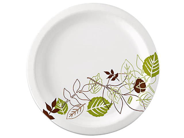 Dixie Ultra SXP10PATHPK Pathways Soak Proof Shield Heavyweight Paper Plates, 125/Pack, 10 1/8"