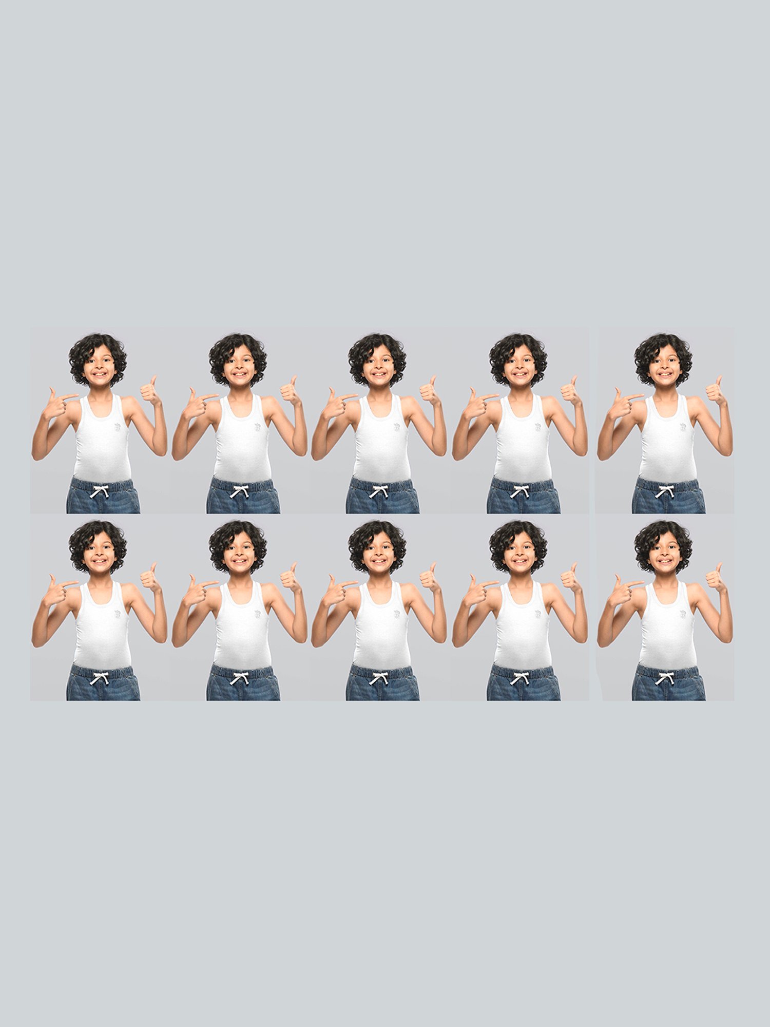 Dyca Boys Assorted Printed Vest (Pack Of 4)