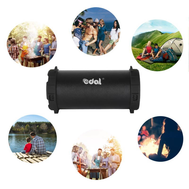 Outdoor Indoor Wireless Bluetooth Speaker Home Party Stereo Music Bluetooth Speakers Black