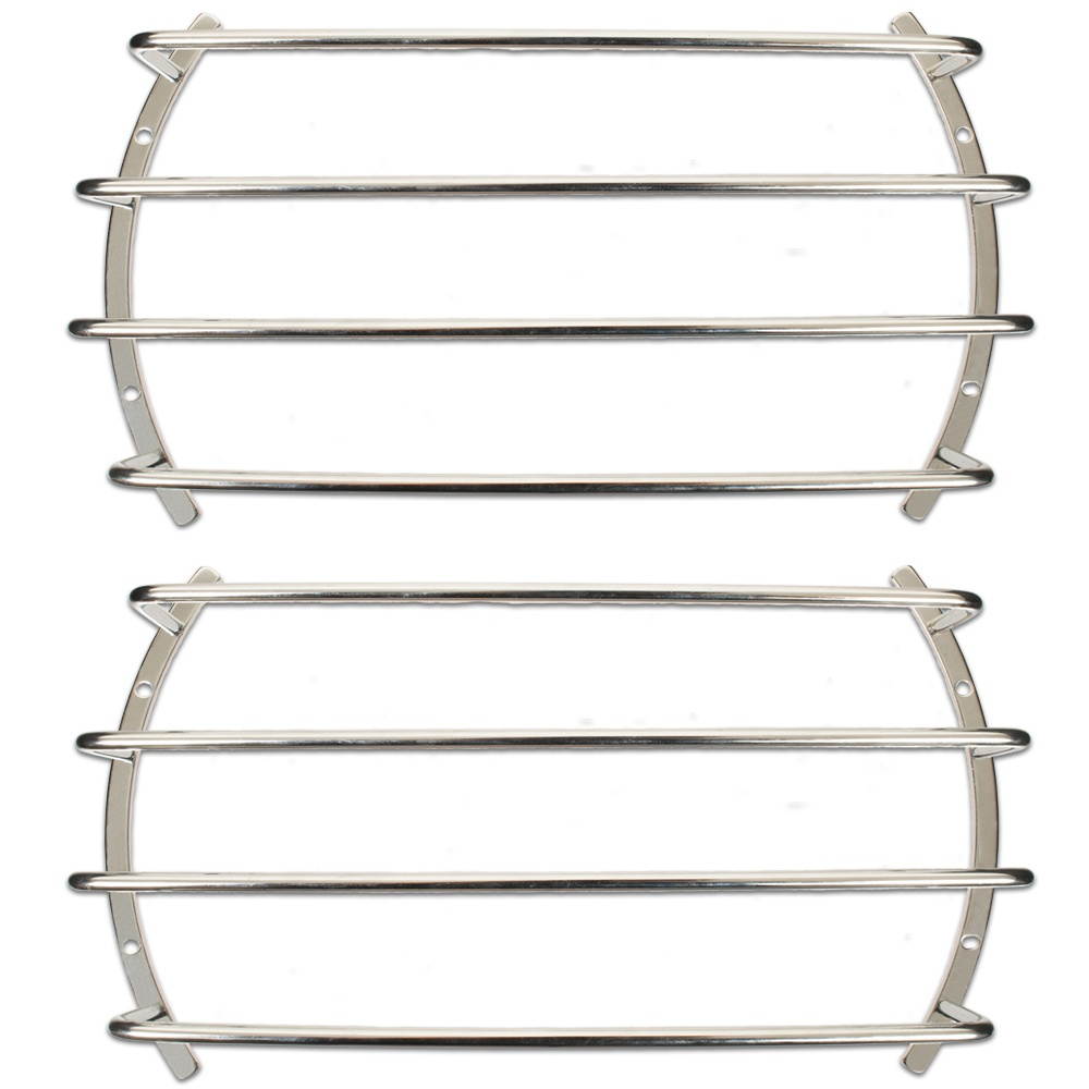 2 Goldwood Sound BAR-15 Chrome Steel Bar Tube Grills for 15" Speaker Woofers