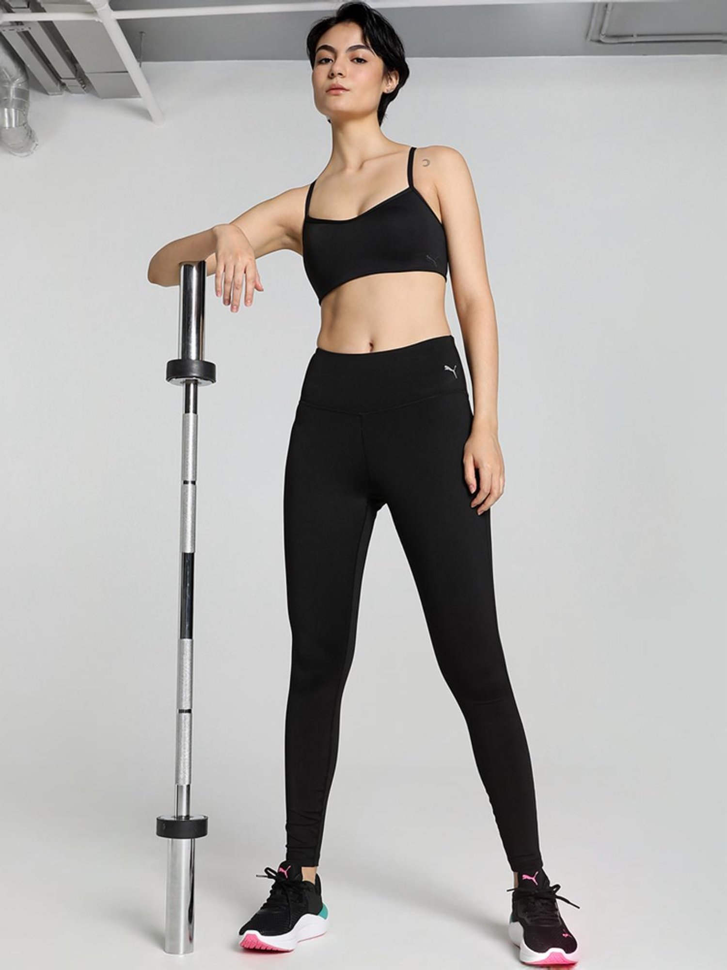 KENDALL + KYLIE White Printed Sports Tights