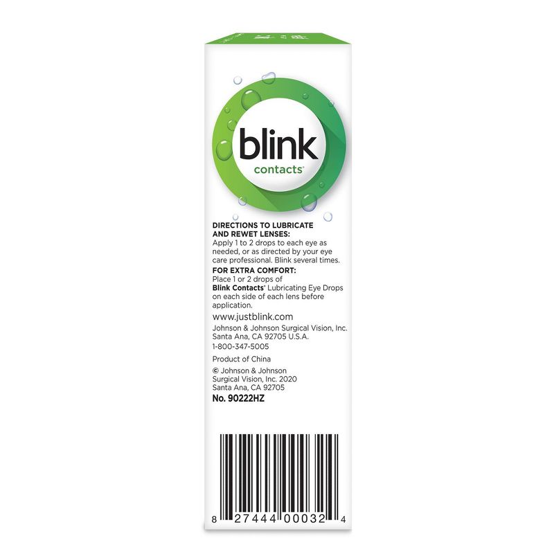 Blink Eye Drops for Contact Lenses - 0.34 fl oz