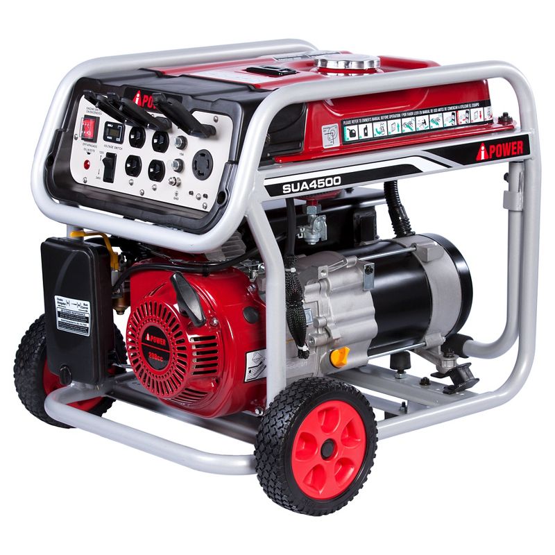 4500 Watt Gasoline Powered Portable Generator Manual Start - A-iPower