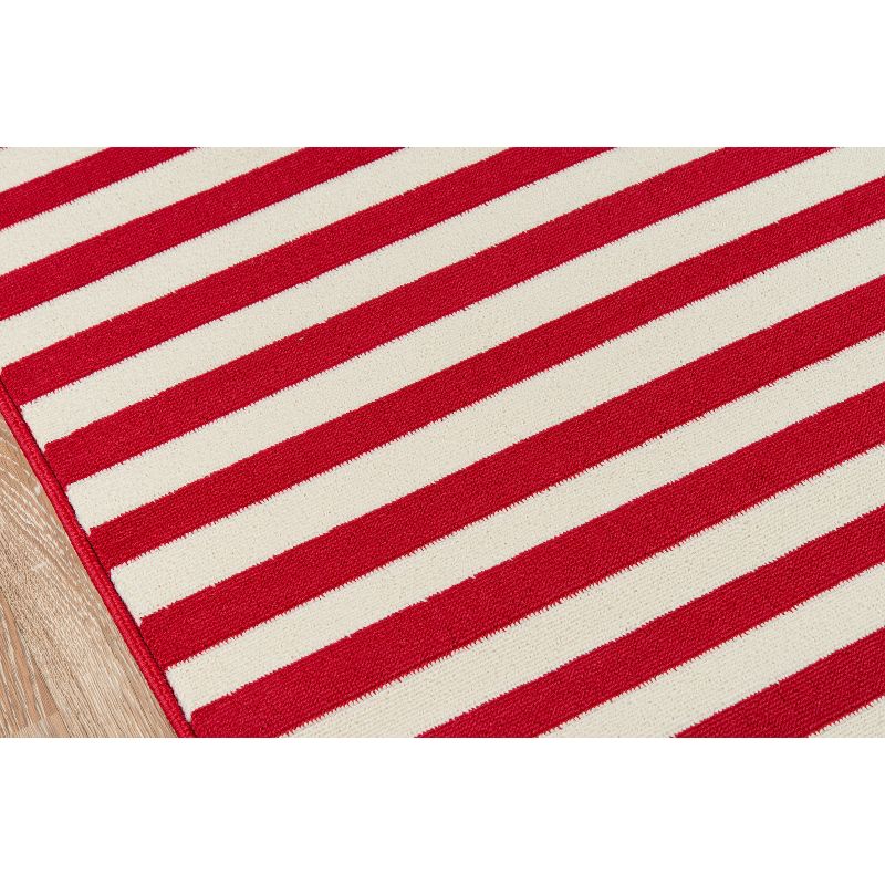 Indoor/Outdoor Stripes Area Rug - Red (9'X13')