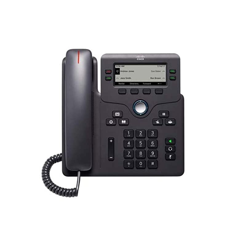 IP Phone 6841 with Multi-Platform Phone Firmware, 3.5-inch Grayscale Display, Regional Power Adapter Included, 4 SIP Registrations (CP-6841-3PW-NA-K9=)