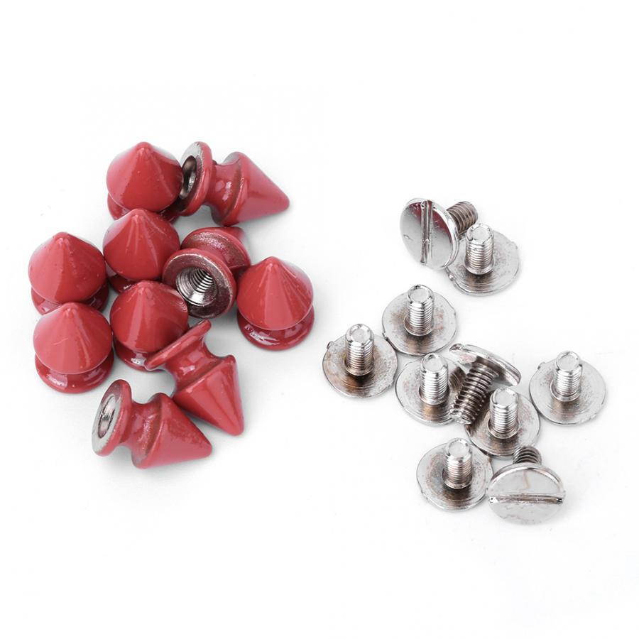 Nail Polish Studs And Spikes For Clothes 50pcs 8*12mm Fashion Metal Bullet Rivet Spikes & Cone Studs For Leather DIY Accessory