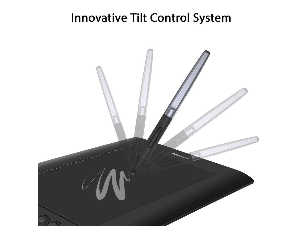 Huion H610PRO V2 Painting Drawing Pen Graphics Tablet 10x6 Inch with Battery-free Stylus Tilt Function and 8192 Pressure Sensitivity and 8 Shortcut Keys