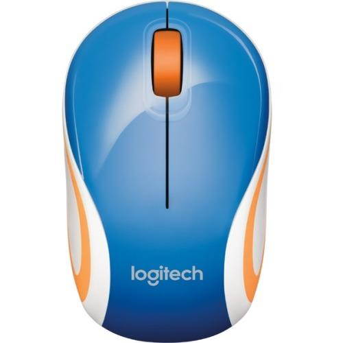 Logitech M187 Wireless Optical Mini Mouse Blue 910-002728