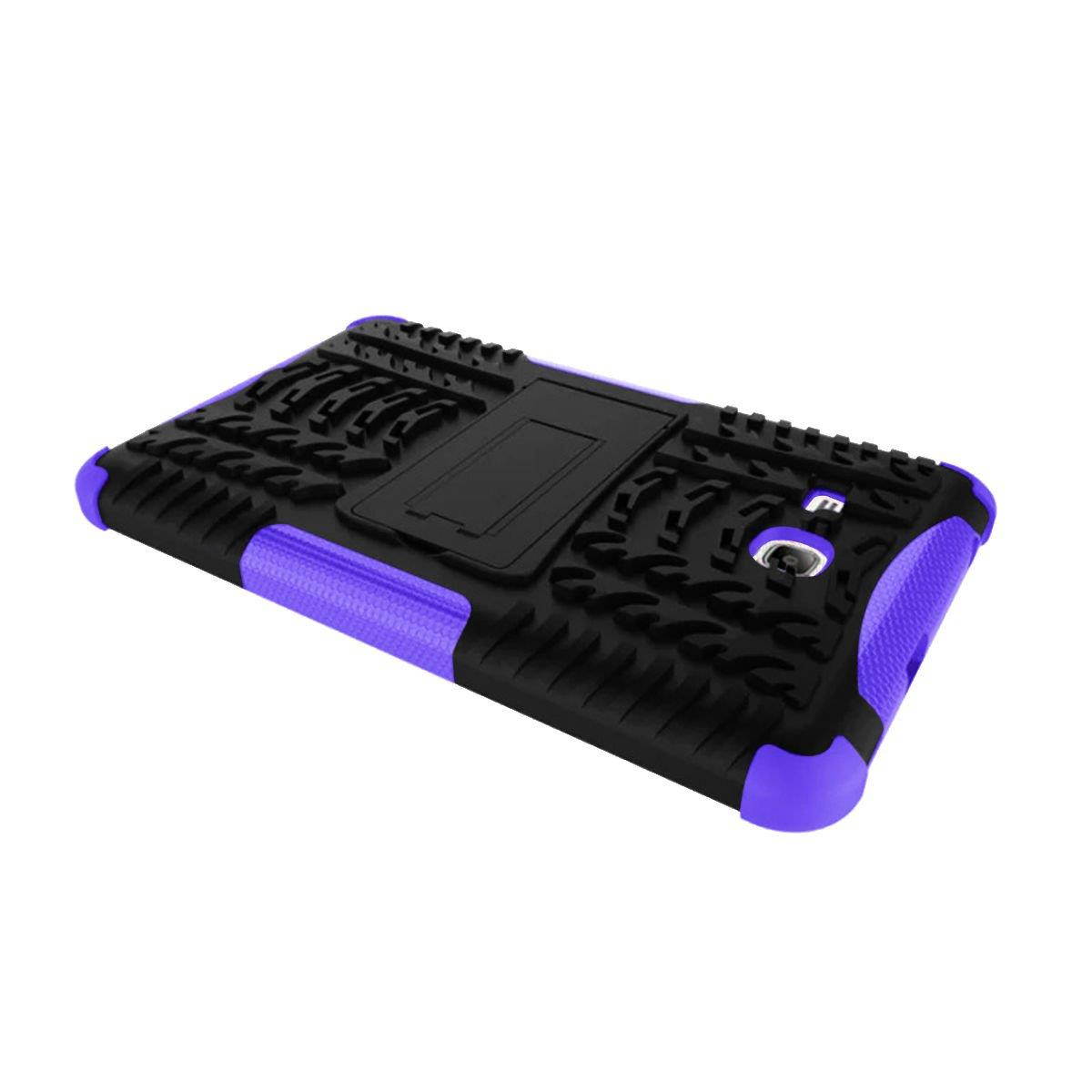 Hybrid Protective Hard Case Cover for Samsung Galaxy Tab 3 Lite 7.0" Purple