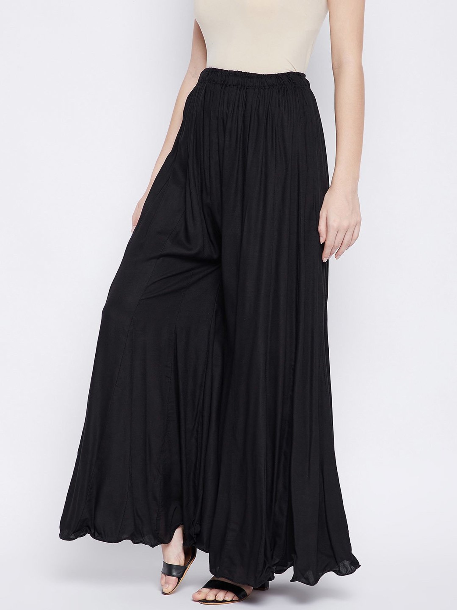 Castle Black Regular Fit Palazzos