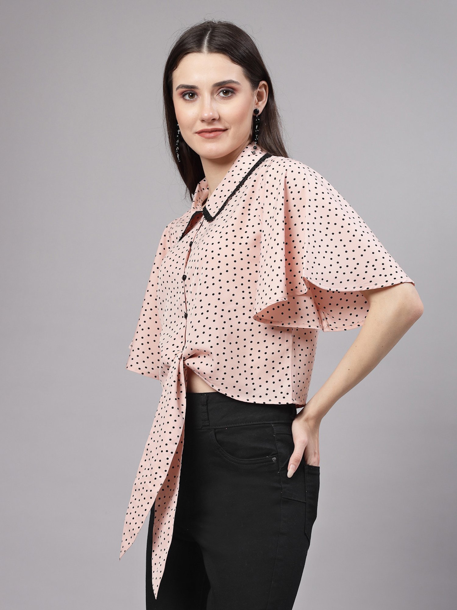 Style Quotient Beige Printed Top