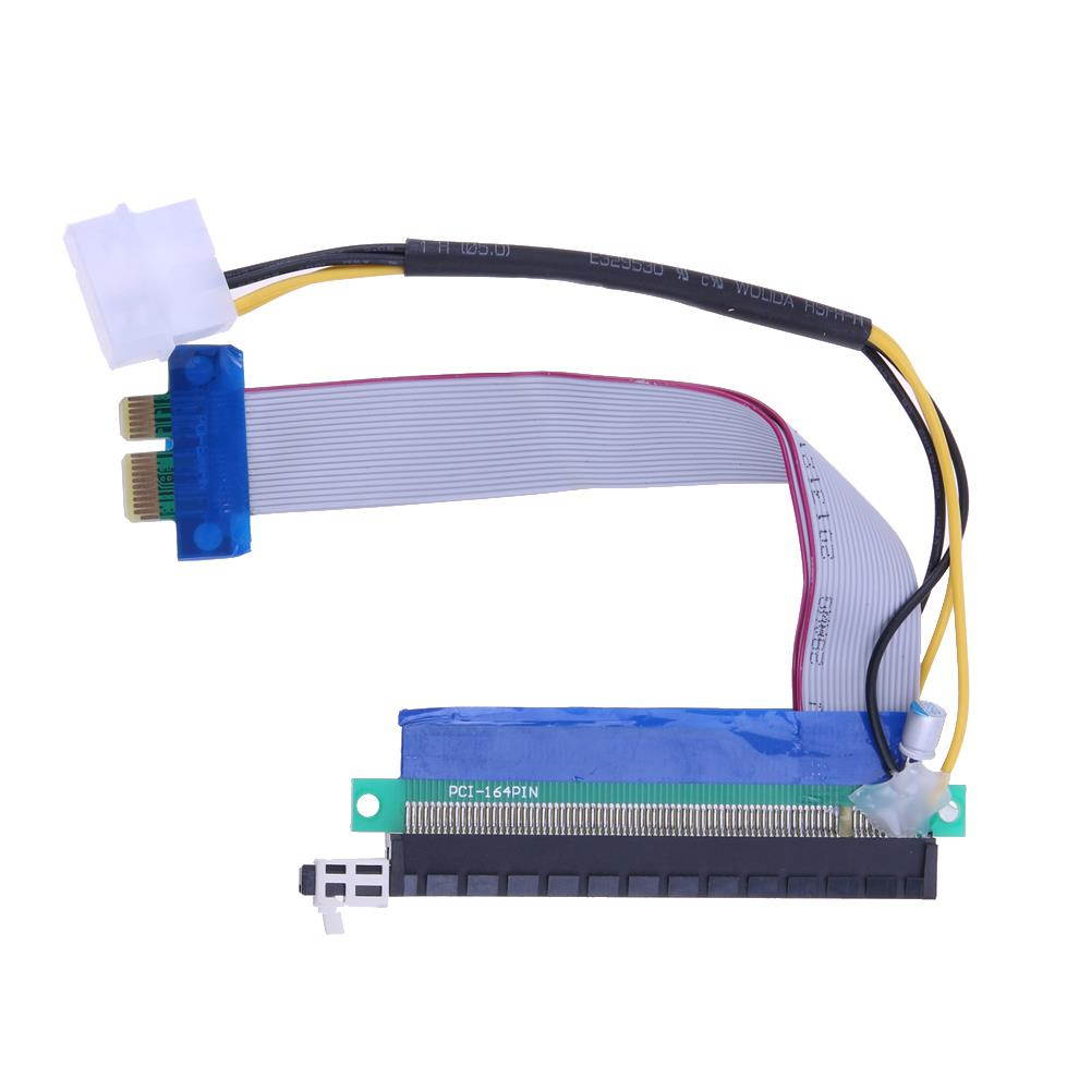 Upgraded extender cable PCI-E 1X 16X Flexible Extension Adapter PCI-E Extender Converter Riser Cable for Bitcoin Miner